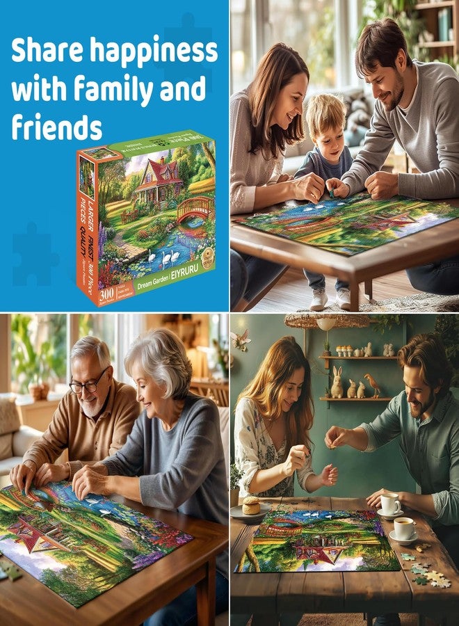 EIYRURU 300 Piece Jigsaw Puzzle for Adults, Spring Floral Countryside Jigsaw Puzzle, Challenging Puzzles for Friends Family Activity Game Nights Gifts, 20.5x15 in - Image 5